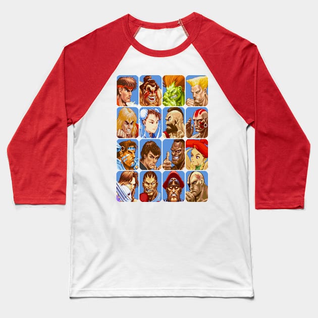 Super Line Up Baseball T-Shirt by winsarcade